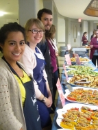 Open kitchen buffet